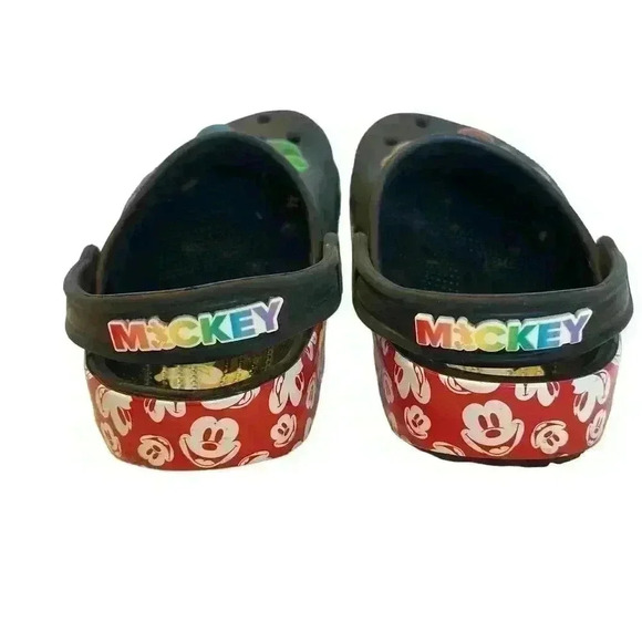 CROCS Size J1 Classic Disney Mickey Mouse Rainbow Celebration - Picture 3 of 10